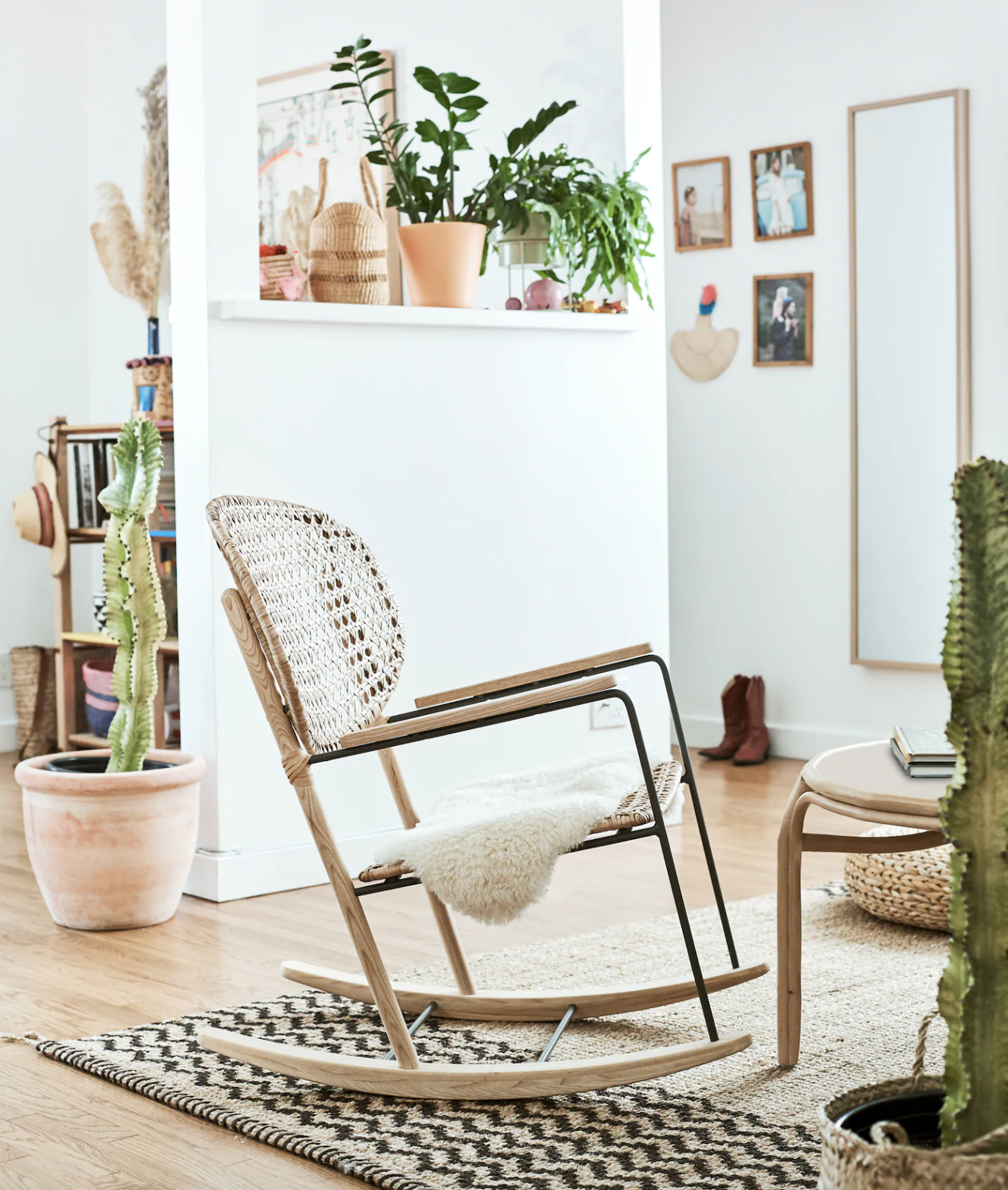 Living room with rocking chair from Ikea