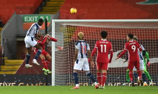 Semi Ajayi heads in West Brom's equaliser