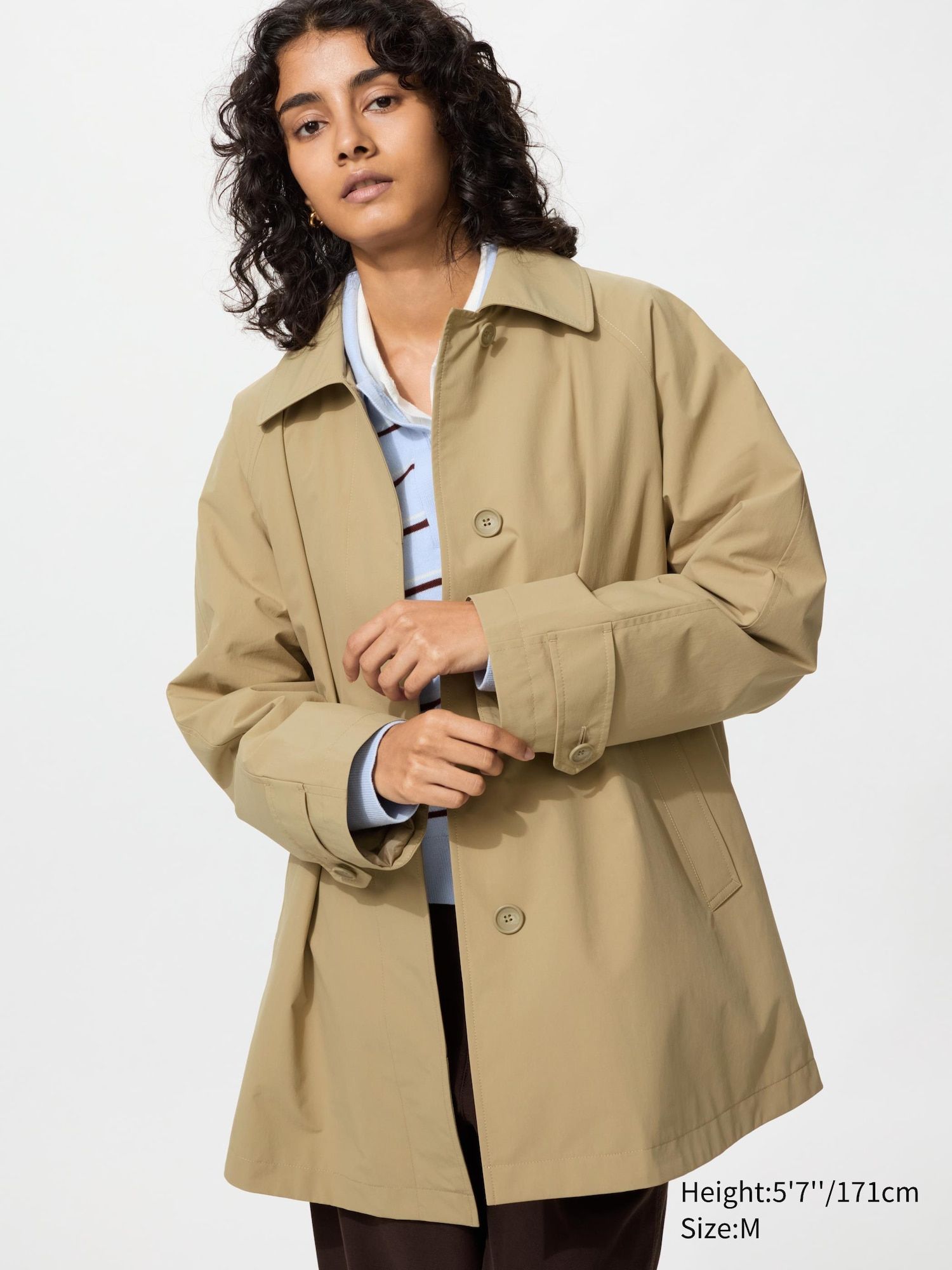 Single Breasted Short Coat (relaxed)