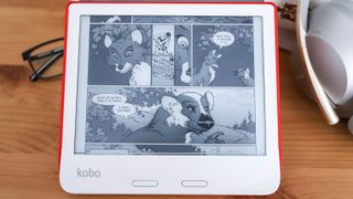 Lecture rotative d'une bande dessinée sur la Kobo Libra 2