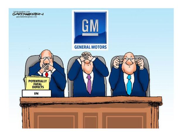 Editorial cartoon GM recall