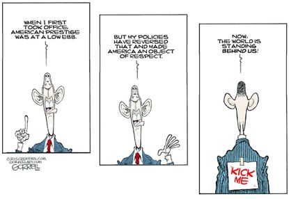 Obama cartoon World Powers