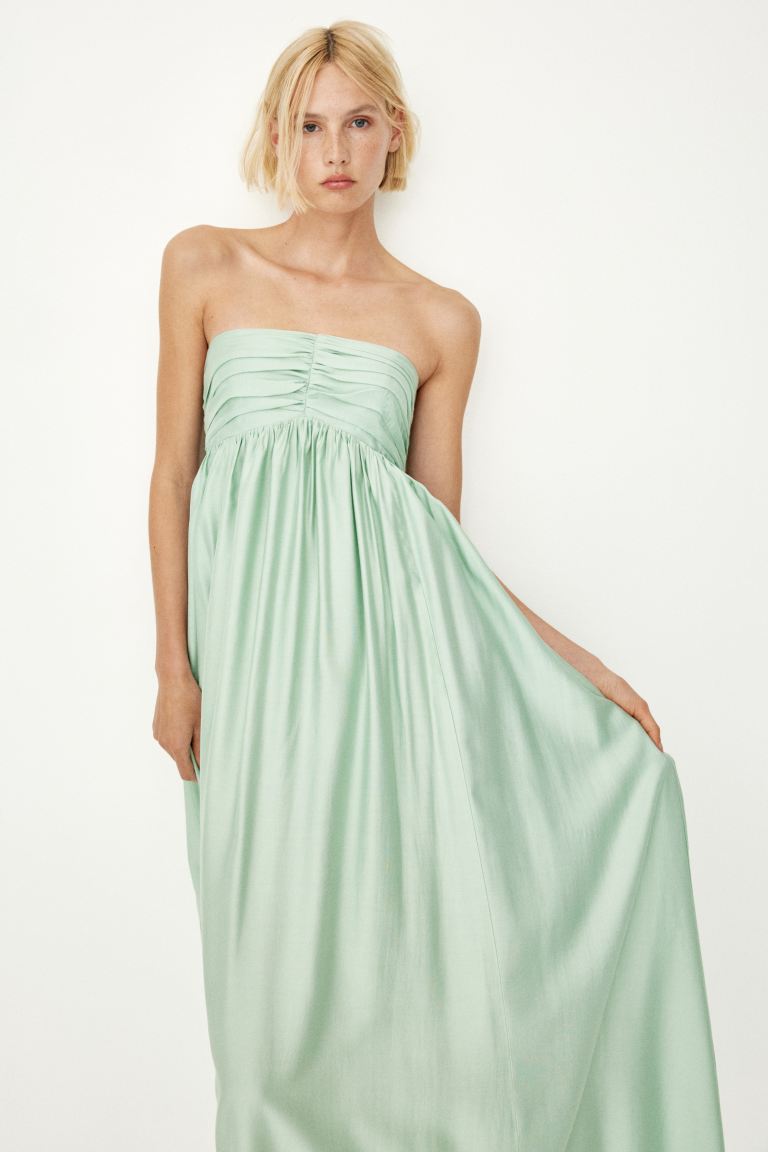 Pleated Bandeau Dress