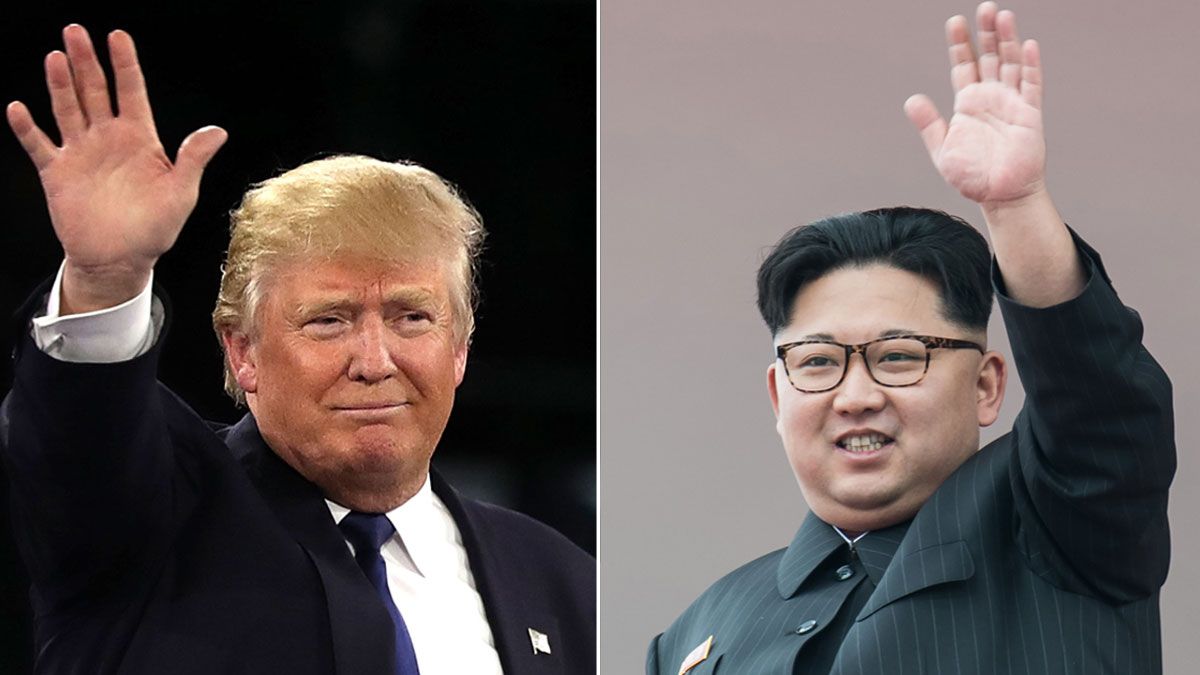 Donald Trump and Kim Jong Un