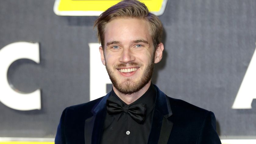 Pewdiepie at Star Wars: The Force Awakens European premiere (2015)