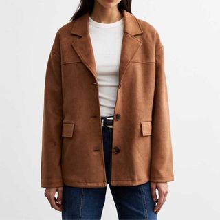 faux suede jacket