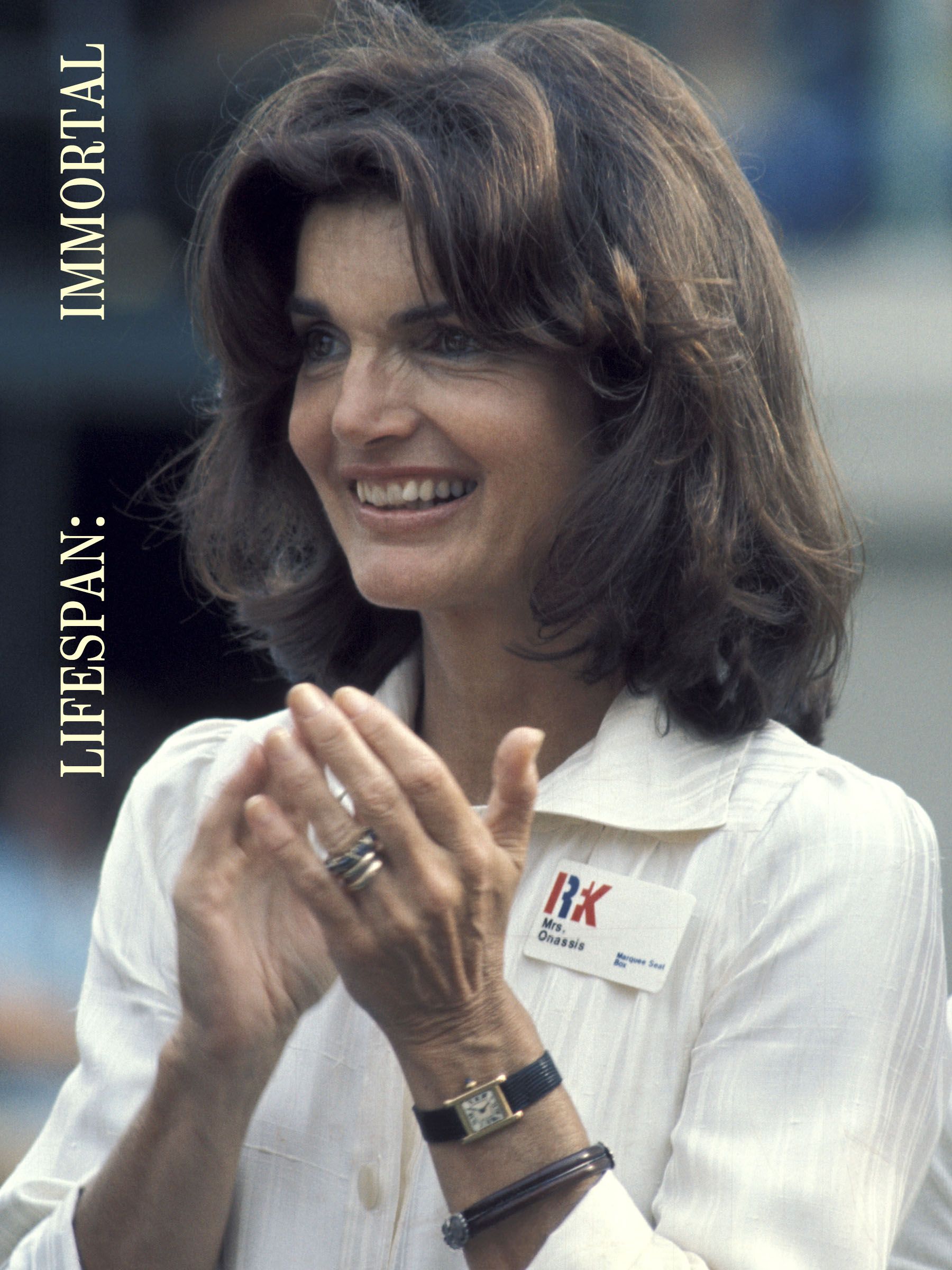 Jacqueline Kennedy Onassis wearing a Cartier watch