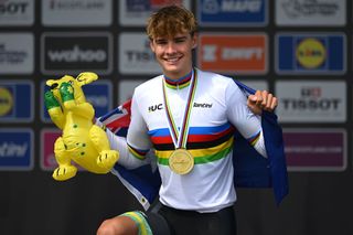 'No rush' for Oscar Chamberlain as junior world time trial champion leaps into new realm in 2024