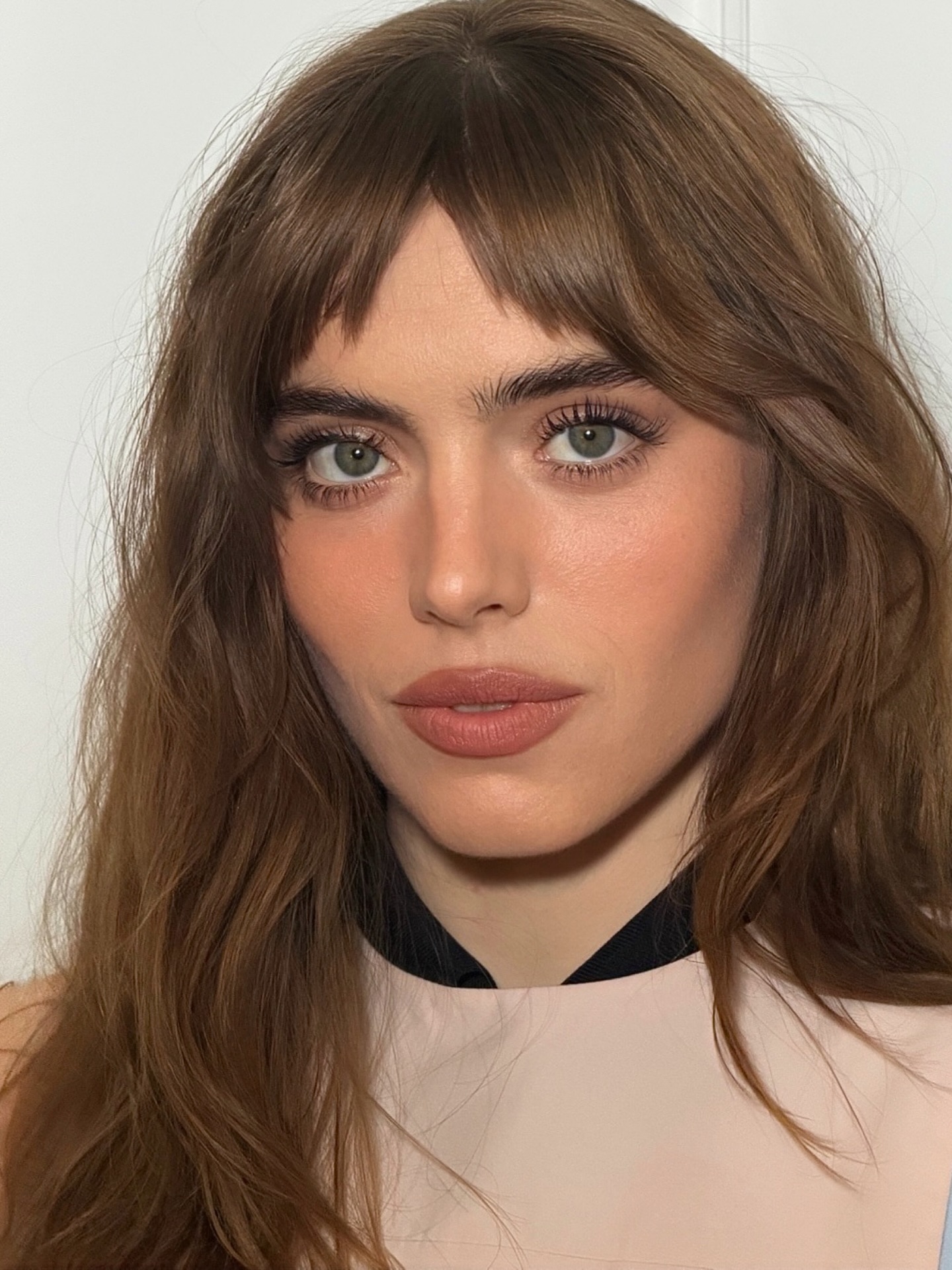 Bella Maclean with floating fringe summer hair trend