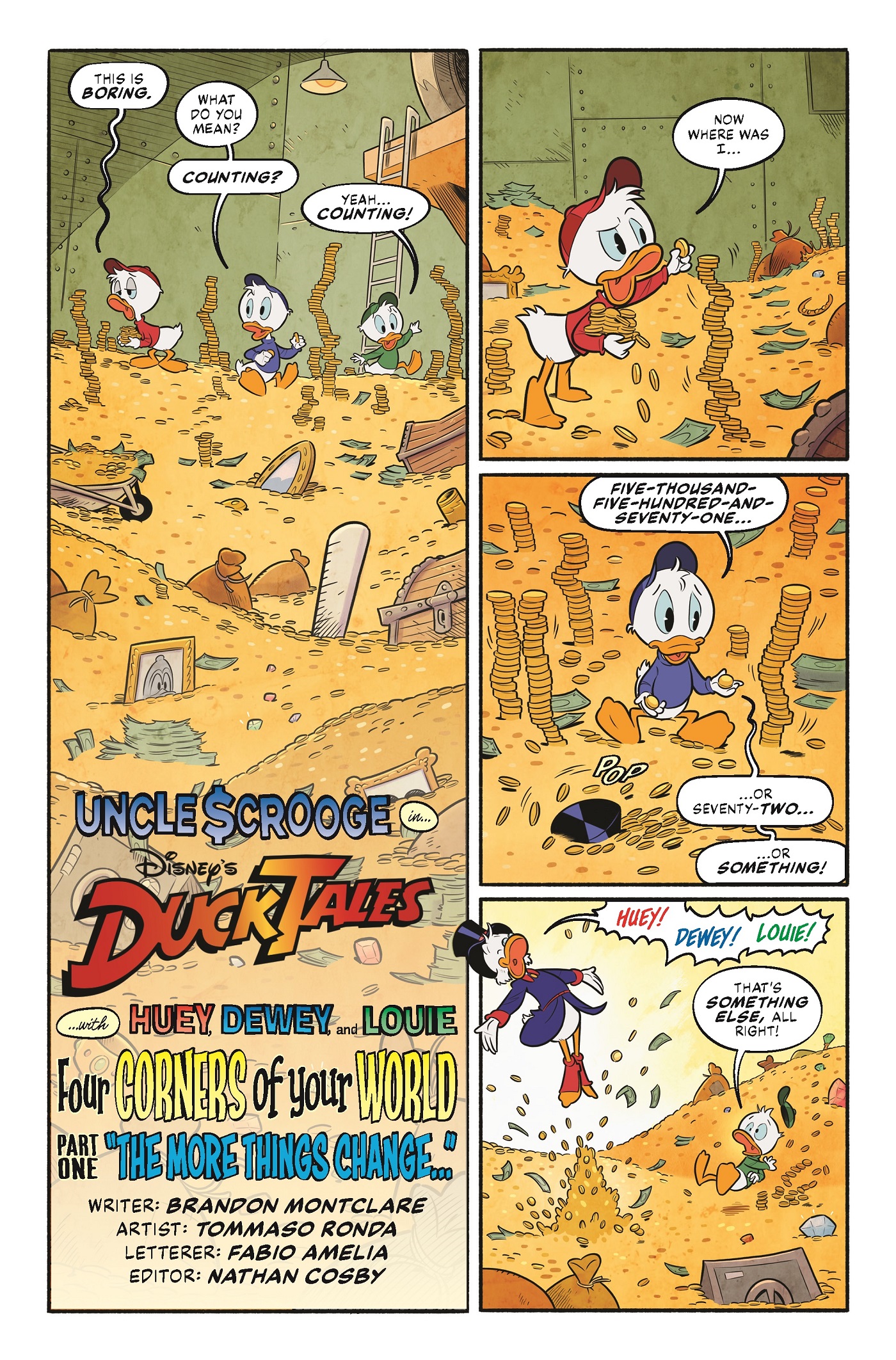 El escritor de DuckTales, Brandon Montclare, habla sobre cómo explorar Duckburg y por qué el nuevo cómic es la historia del tío Scrooge.