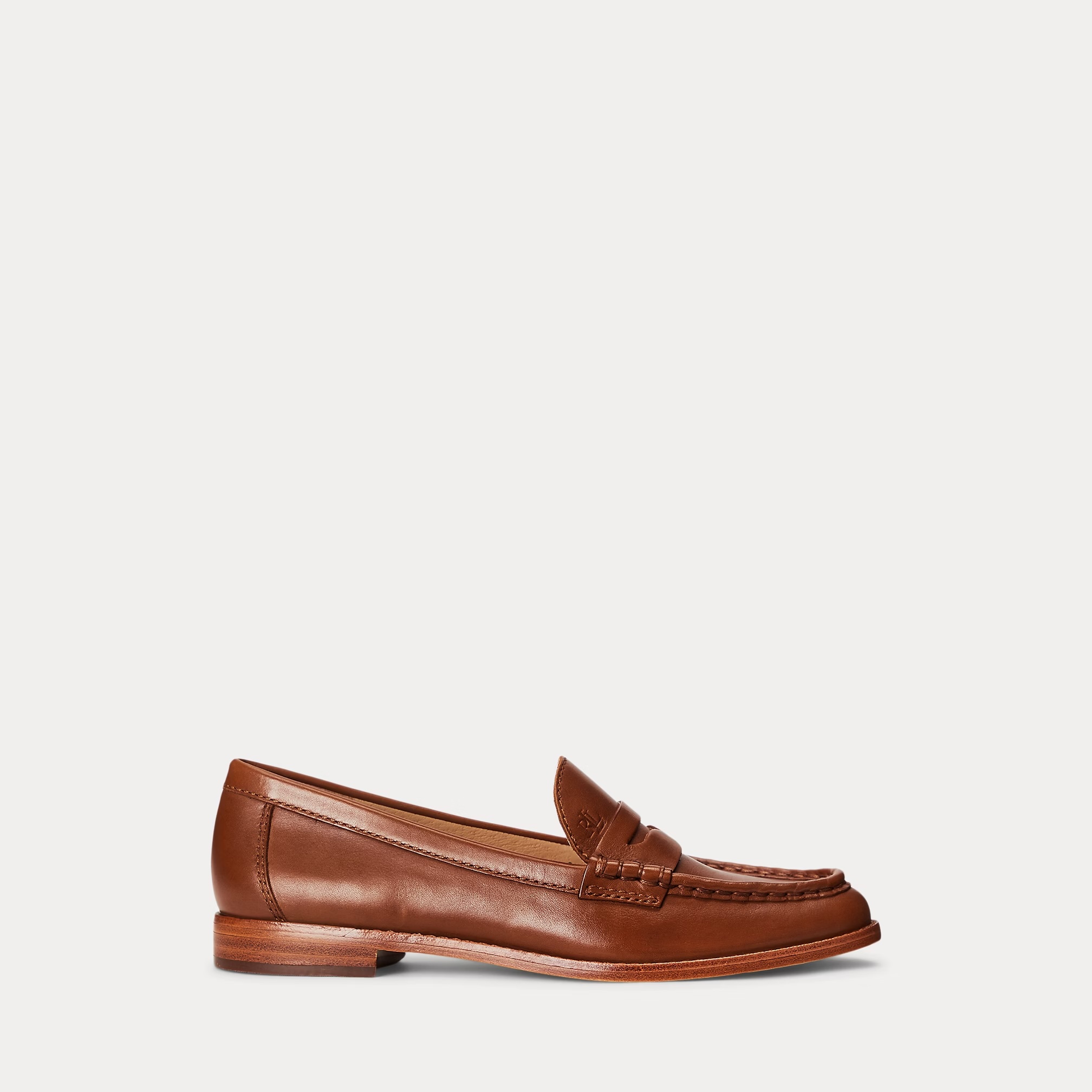 Ralph Lauren Wynnie Burnished Leather Loafer