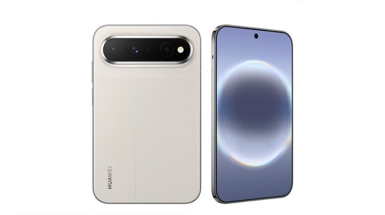 gray Huawei Pura X View front and back