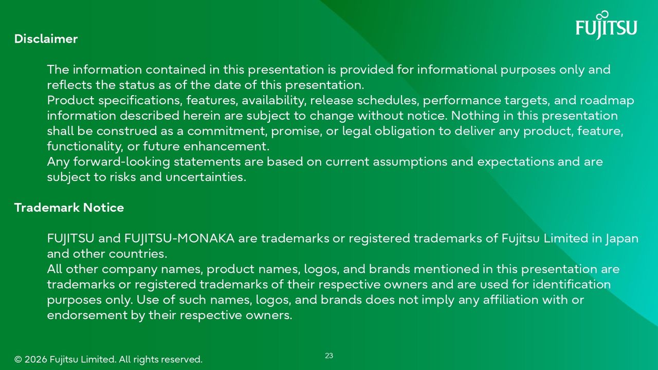 Fujitsu Hot Chips 2026 Presentation