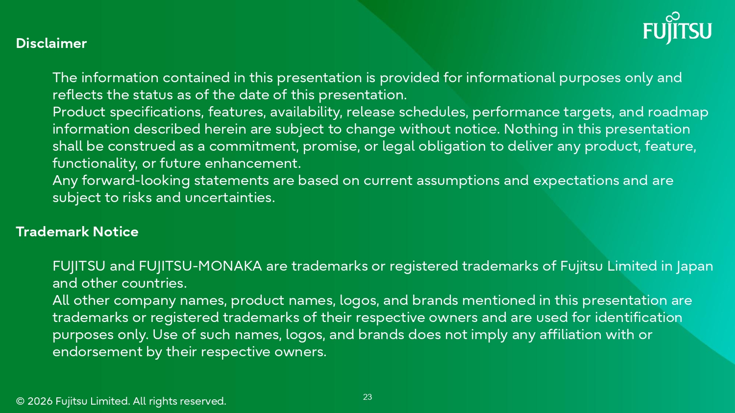 Fujitsu Hot Chips 2026 Presentation