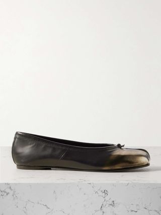 Tabi Split-Toe Patent-Leather Ballet Flats