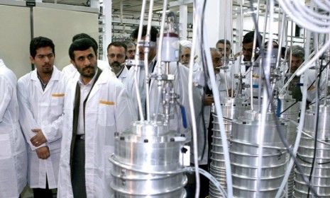 Iranian President Ahmadinejad visits a nuclear enrichment facility in 2008: A massive explosion damaged one of the country&amp;#039;s facilities this week, the second such explosion in November.