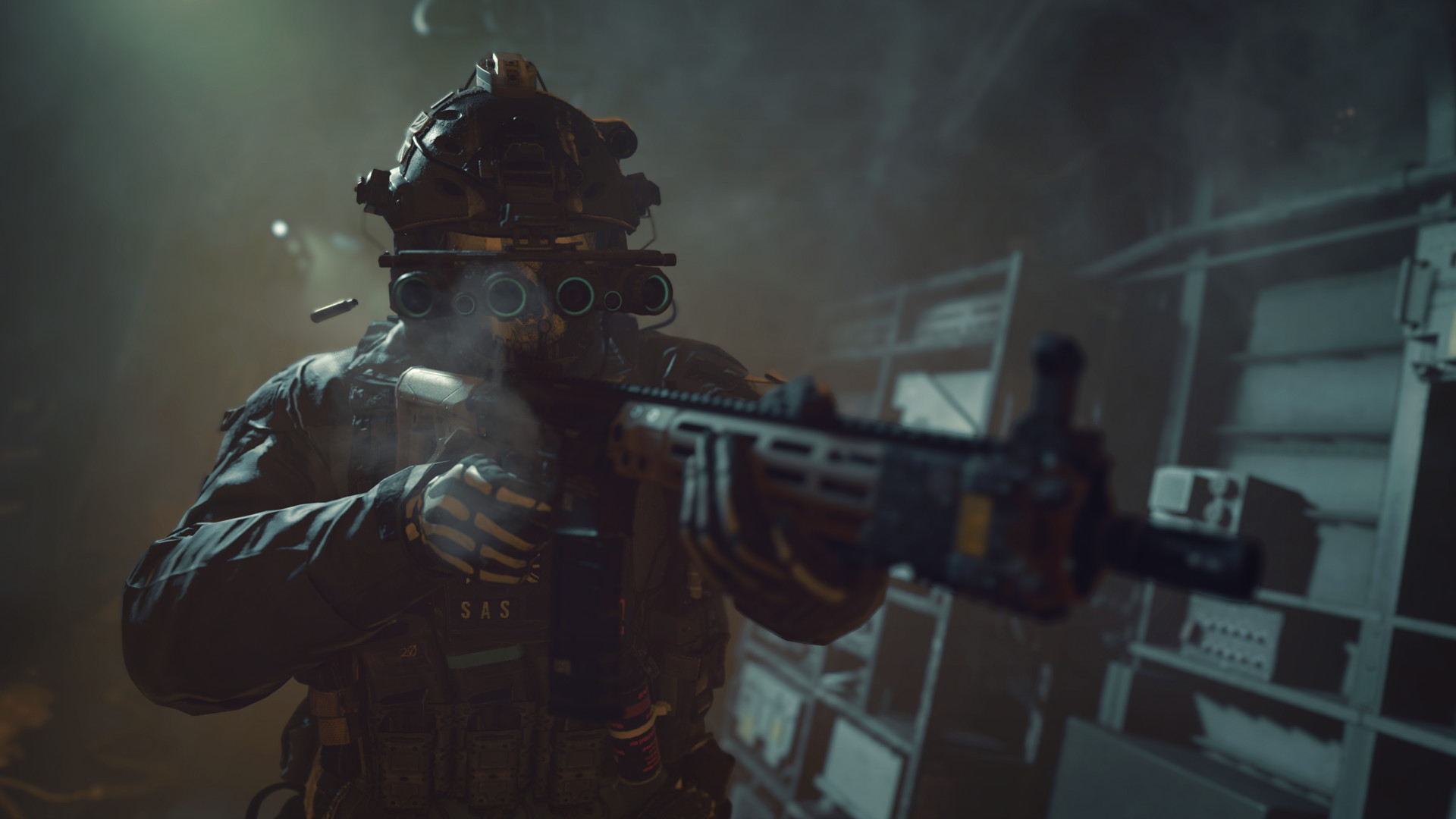 My Warzone Legacy - Un soldat avec un fusil et des lunettes de vision nocturne