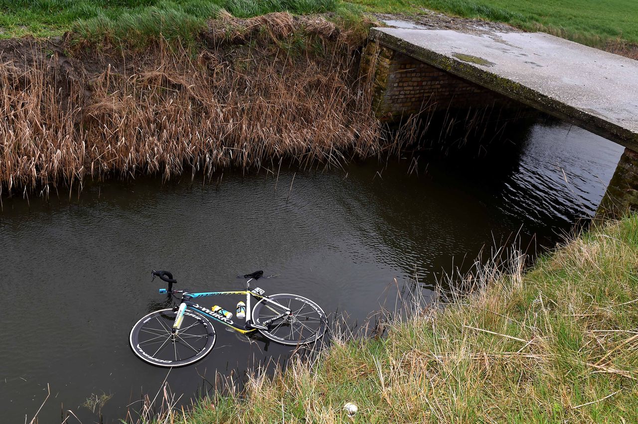 Bikes were seen on road and on water today