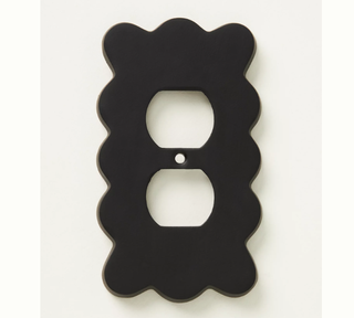 scalloped edge outlet cover plate