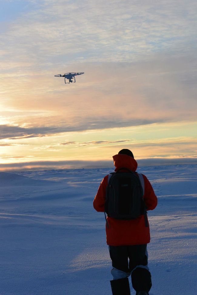 Drone's-Eye View: Flying Vehicles Could Monitor Ice in Remote Regions
