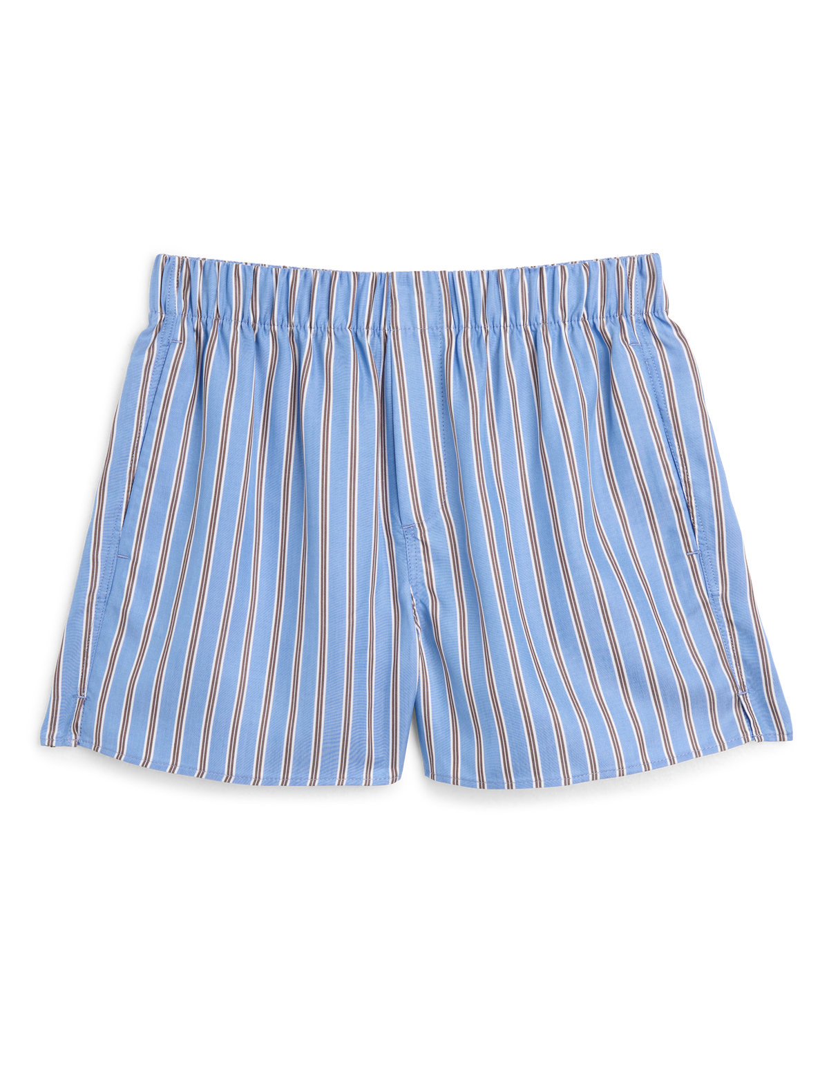 The Boxer: Tencel&amp;trade; Lyocell, Cornflower and Mocha Stripe