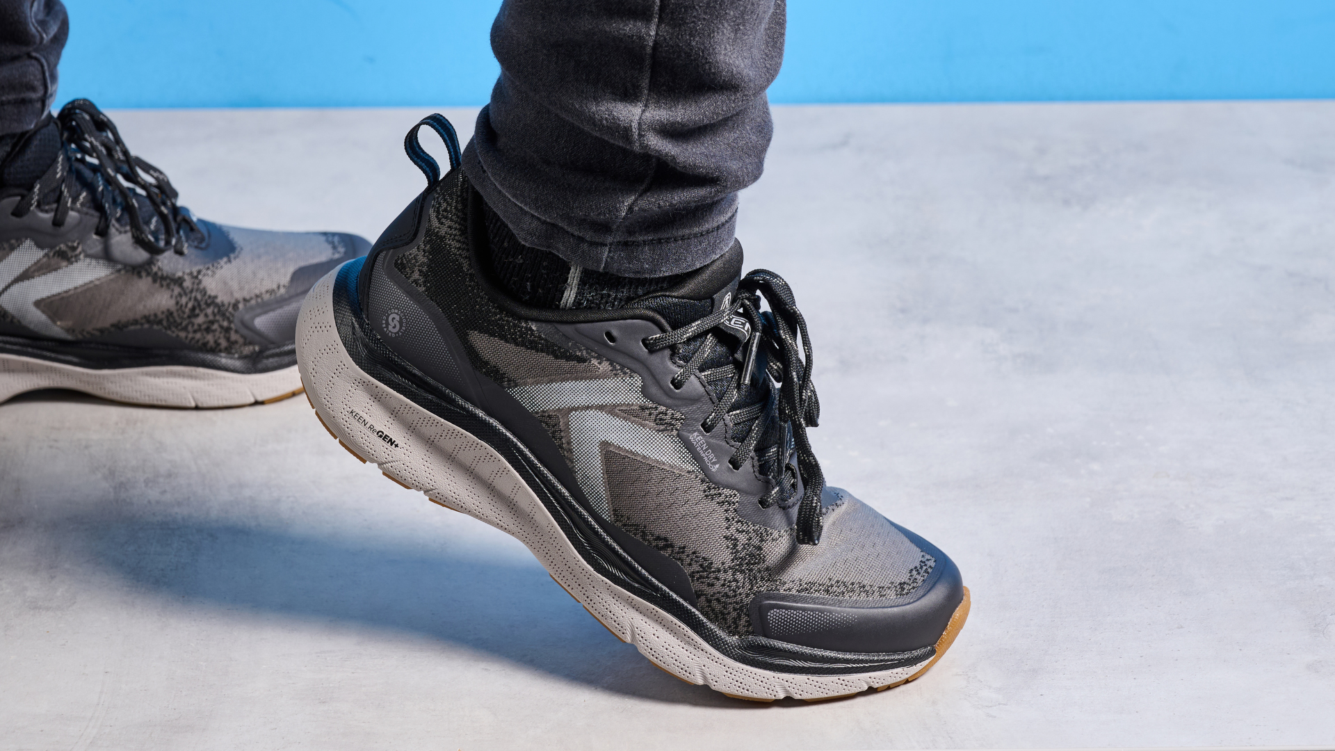 Keen Leiki hiking shoes in slate gray colorway