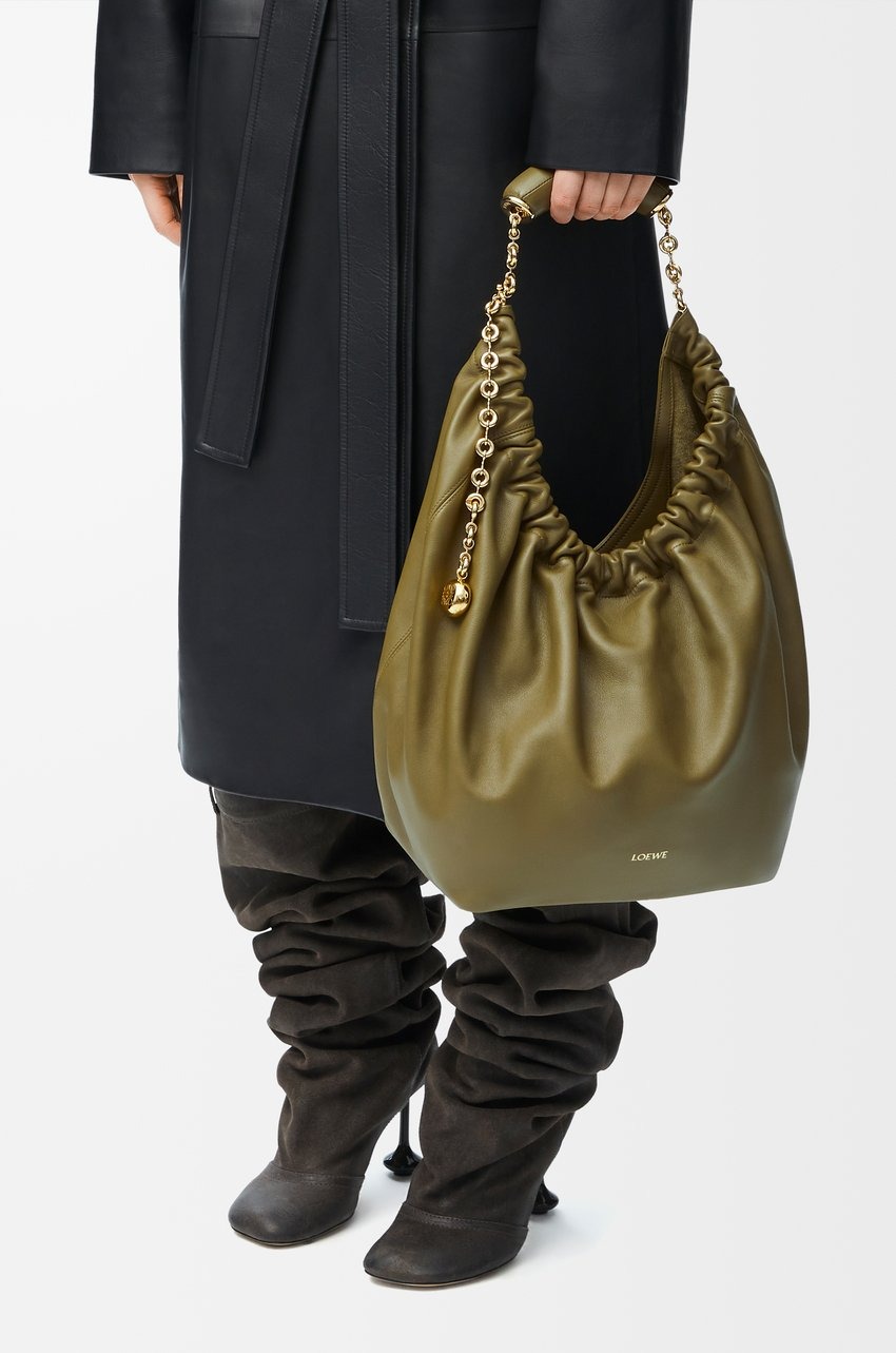 Loewe, Medium Squeeze Bag in Mellow Nappa Lambskin