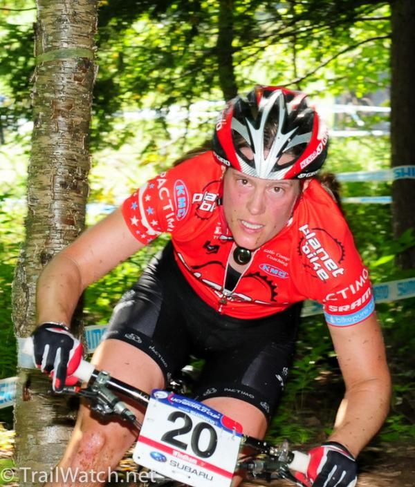 Katie Compton (Planet Bike) suffered a serious mechanical that cost her many places