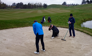 First stop, one of the bunkers by the 2nd green