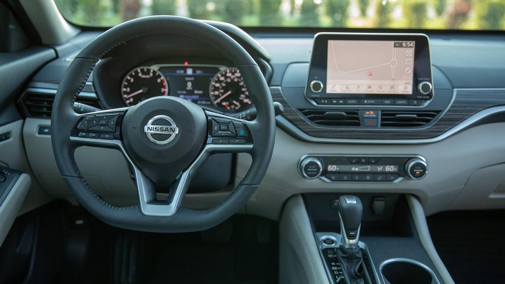 Testing the lanekeeping in a 2020 Nissan Altima on a curvy road TechRadar