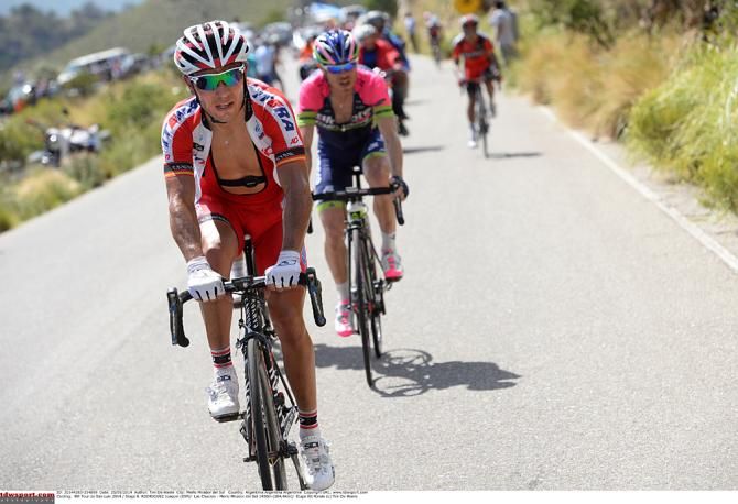 Katusha's Joaquim Rodriguez climbed to a solid finish on stage 6