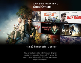 Amazon Prime Video finns redan i Sverige.