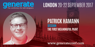 At Generate London, Patrick Hamann will discuss best practices for loading assets in the browser