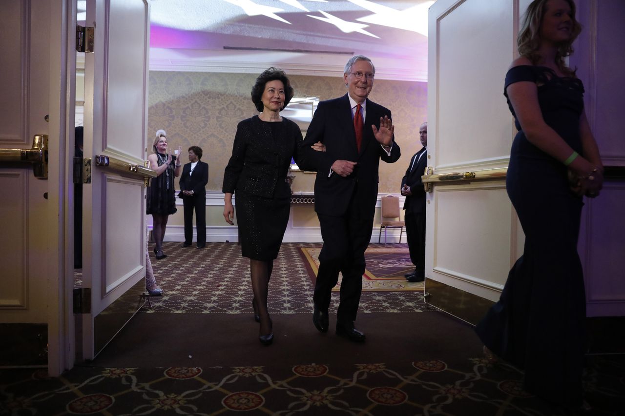 Mitch McConnell and Elaine Chao