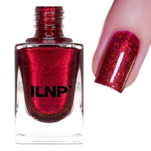 Ilnp Ruby - Vibrant Red Shimmer Nail Polish