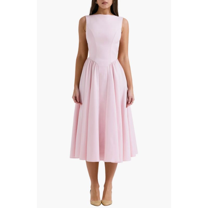 HOUSE OF CB, Florentina Open Back Cocktail Midi Dress