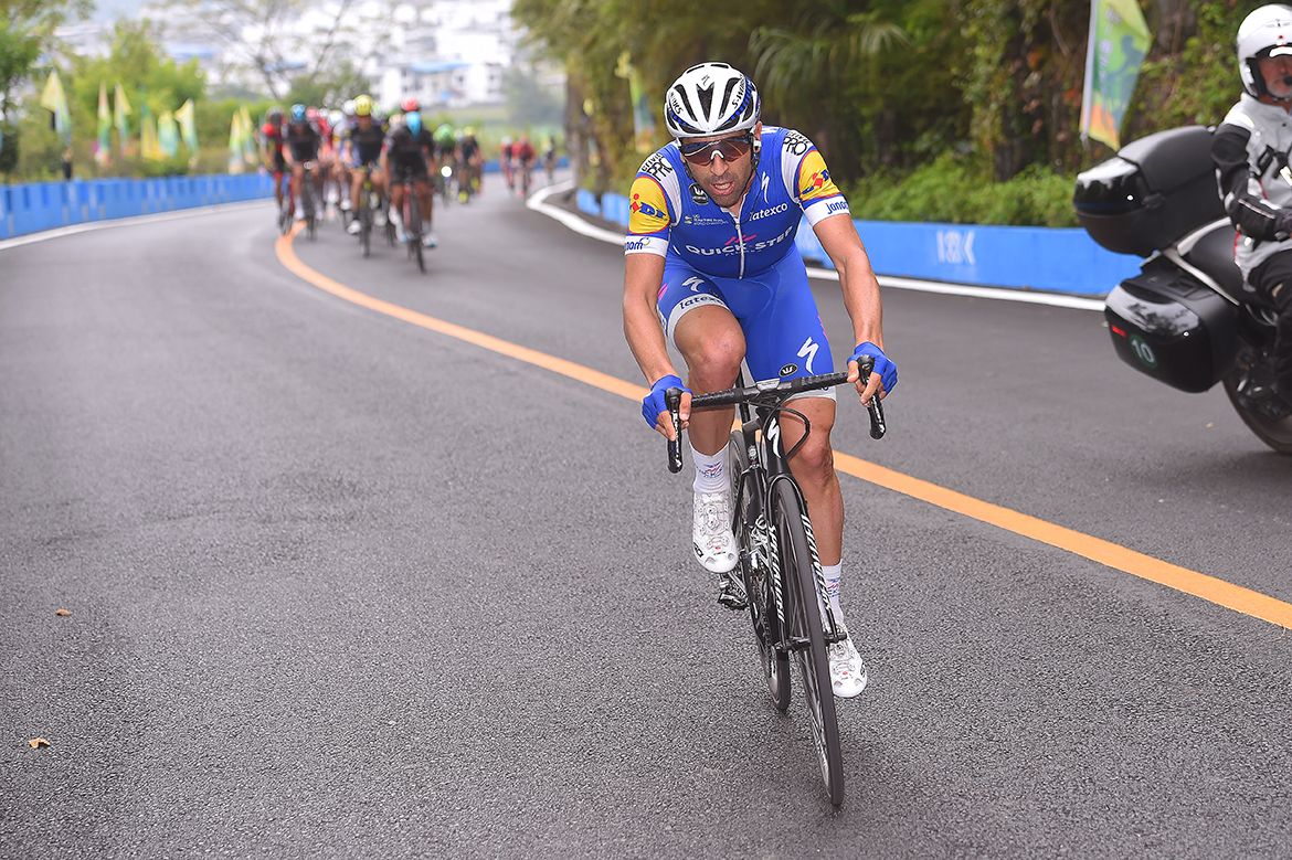 Max Richeze has a go off the front