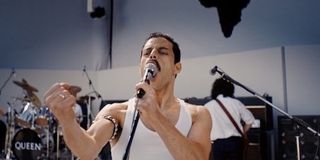 Rami Malek as Freddie Mercury in Bohemian Rhapsody