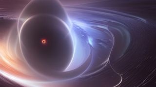 Απεικόνιση μιας μαύρης τρύπας κβαντισμένης μάζας.
