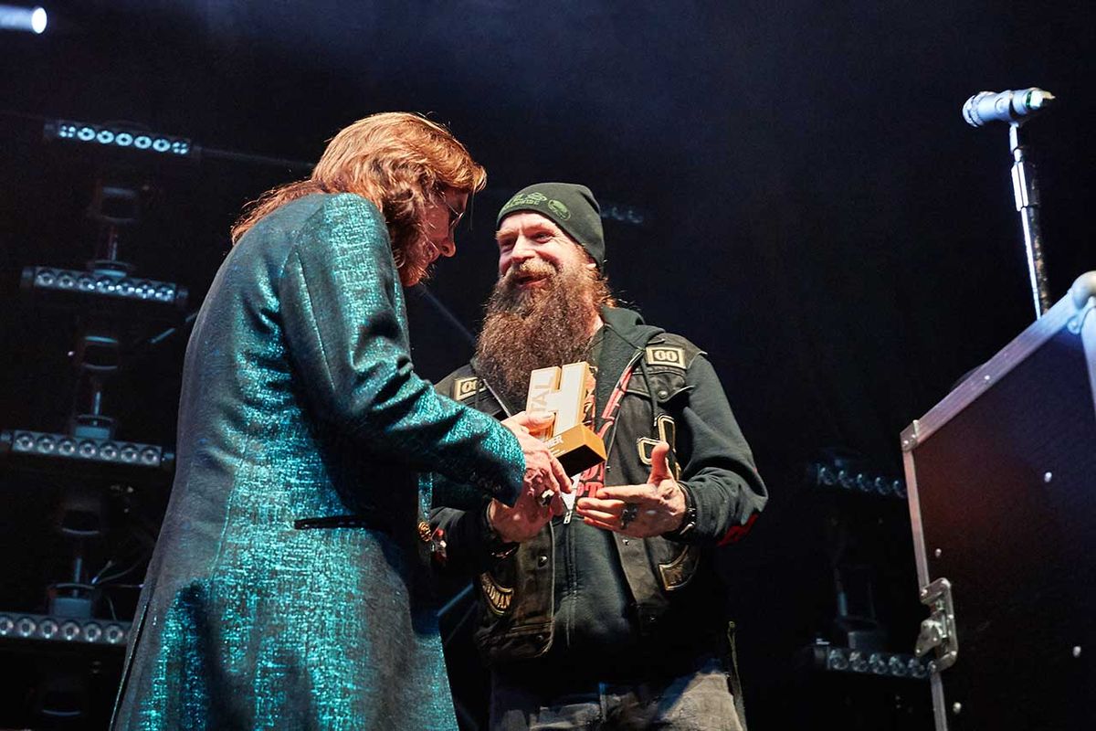 Ozzy Osboure and Zakk Wylde at Golden Gods
