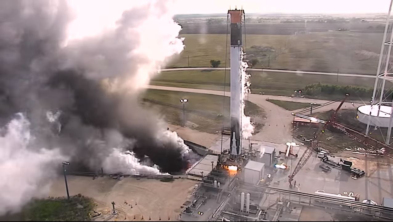 Shown here, the first test firing of a used Falcon 9 rocket that was launched and landed in May 2016.