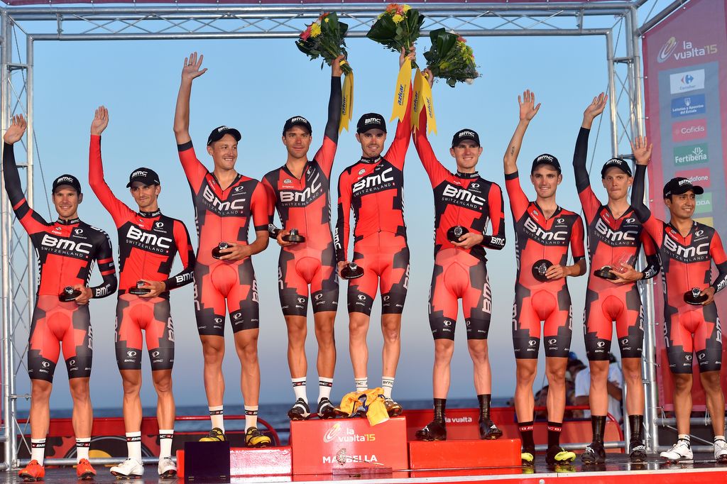 BMC continues its team time trial success at the Vuelta