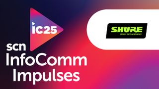 The Shure InfoComm Impulse logo. 