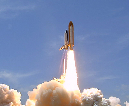 Shuttle Atlantis Soars Into Space on Final Mission