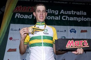 A Mars a day: 2011 National Mens' Under 23 Road Race Champion Ben Dyball from New South Wales.