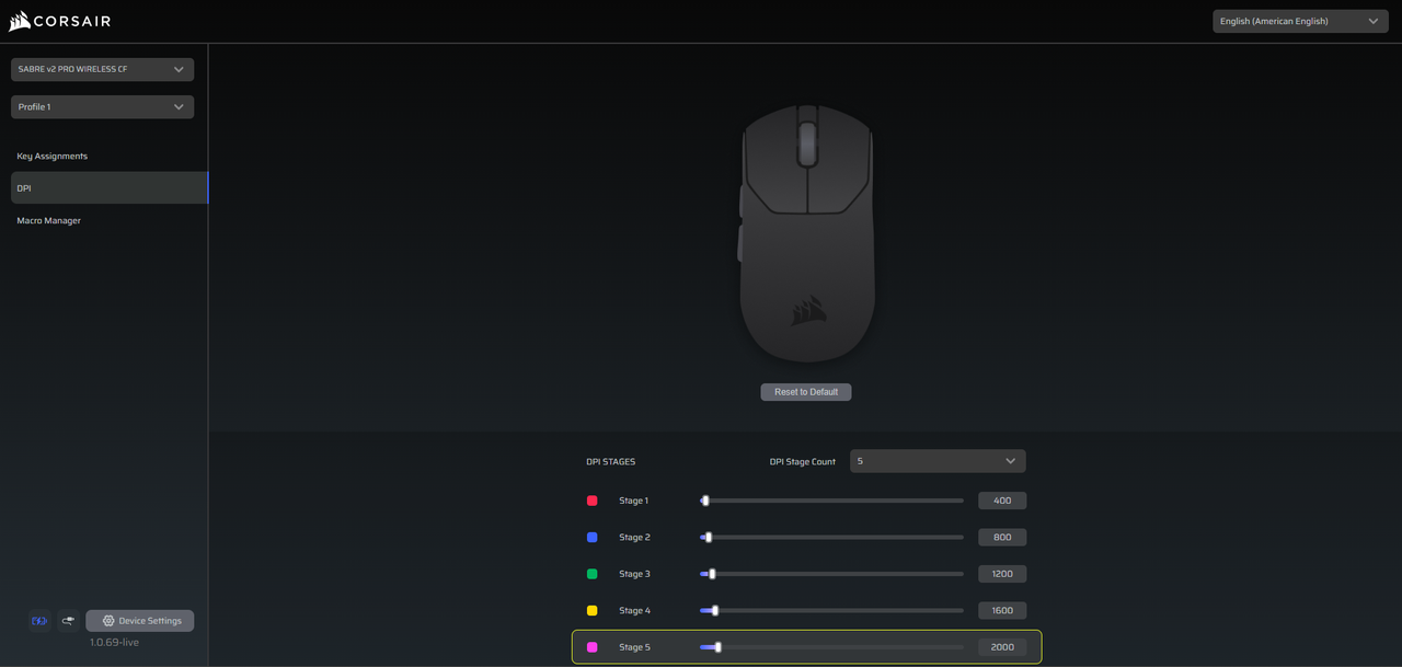 Corsair Sabre V2 Pro Wireless CF