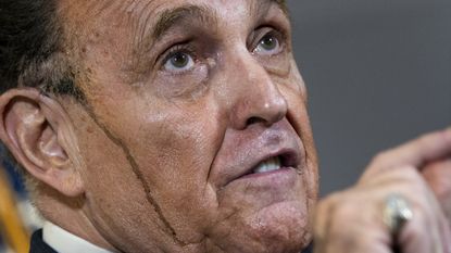 Rudy Giuliani speaks to the press about various lawsuits related to the 2020 election.
