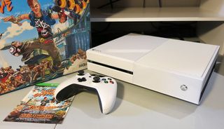 Xbox One Sunset Overdrive Special Edition white console