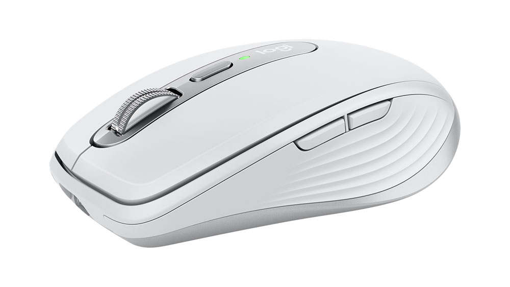 Product shot of the Logitech MX Anywhere 3 mouse, one of the best mouse options for MacBooks