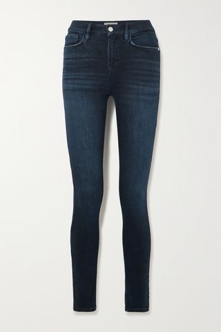 Le High distressed high-rise skinny jeans